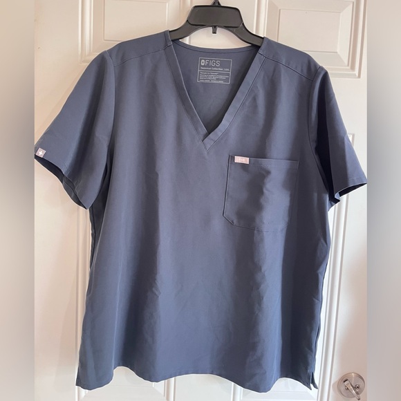 FIGS Zamora Scrub Set Jogger Pants & Shirt Top Night Sky Blue Women 2XL Medical - Picture 11 of 16